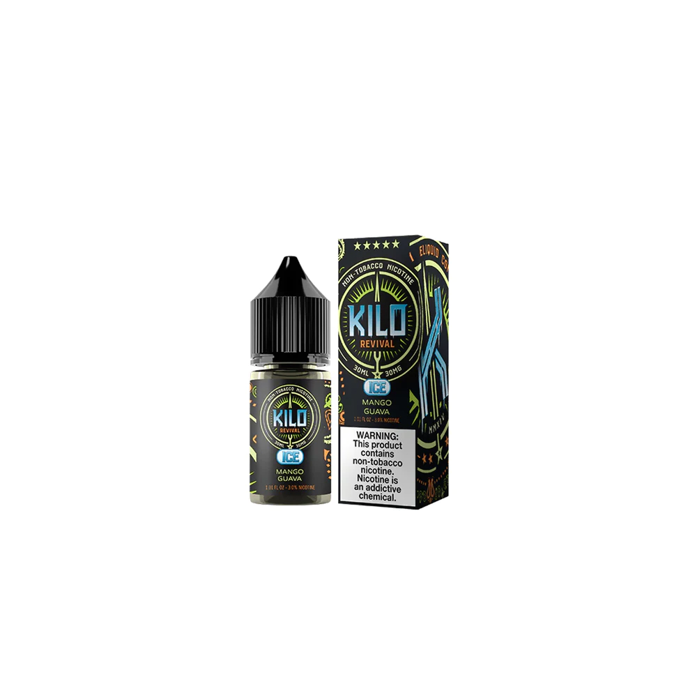 Mango Guava Ice by Kilo Revival TFN Salt 30mL with packaging