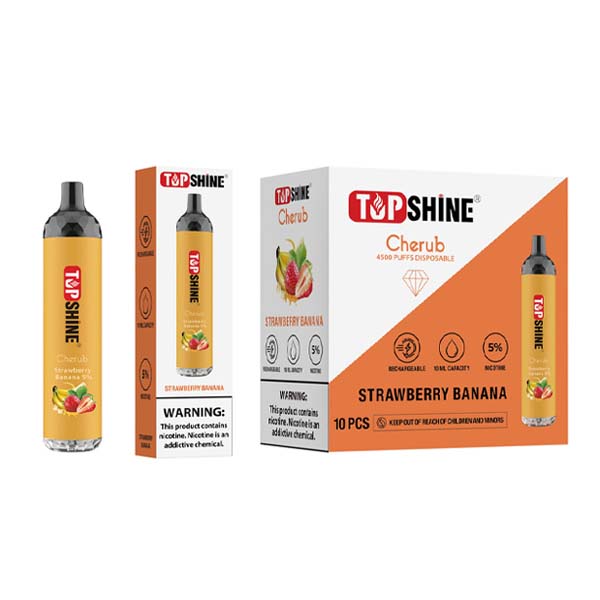 Topshine Disposable | 4500 Puffs | 10mL | strawberry banana with packaging