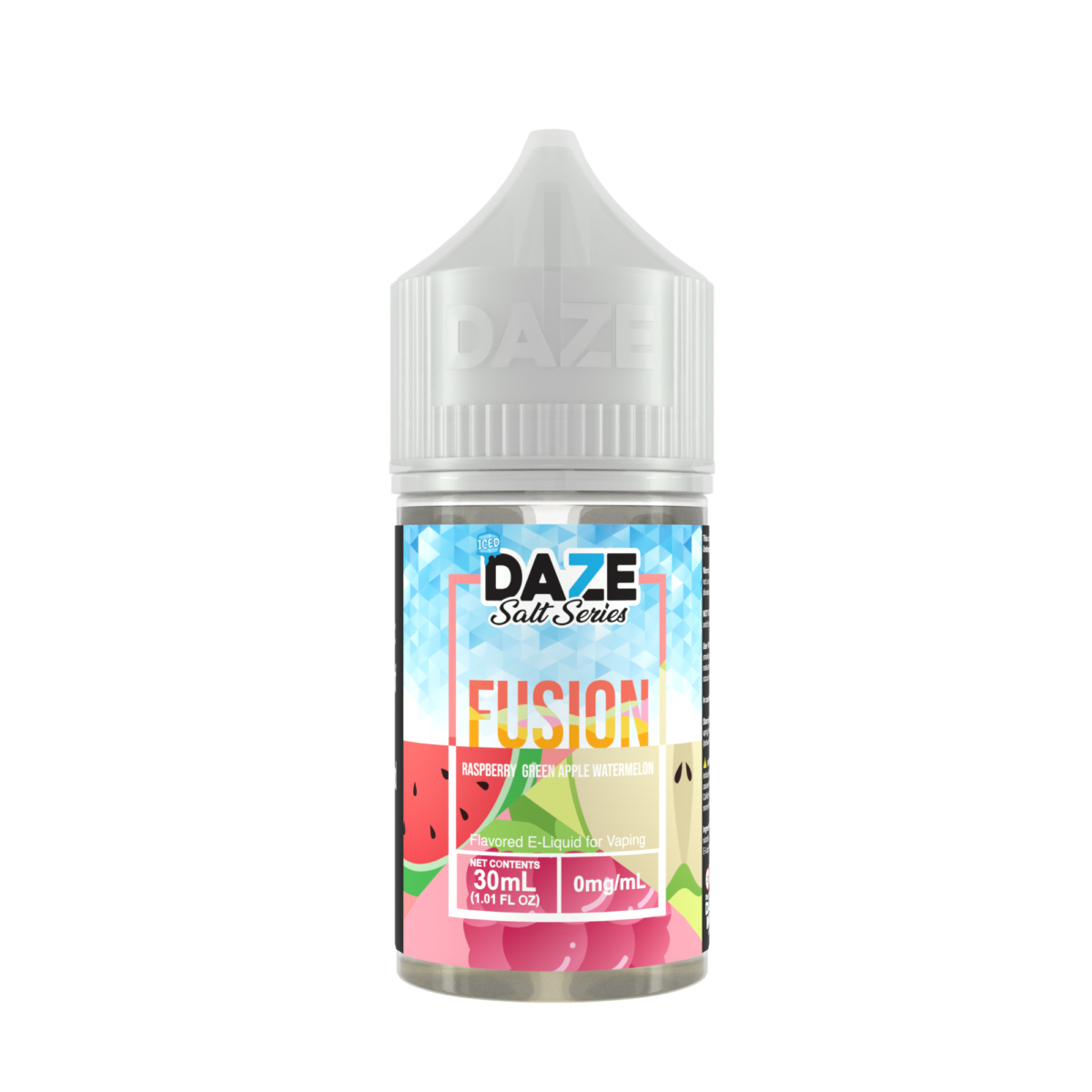 Raspberry Green Apple Watermelon Iced by 7Daze Fusion Salt 30mL bottle