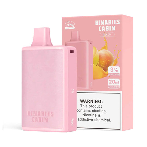 HorizonTech - Binaries Cabin Disposable | 10,000 puffs | 20mL Peach with Packaging