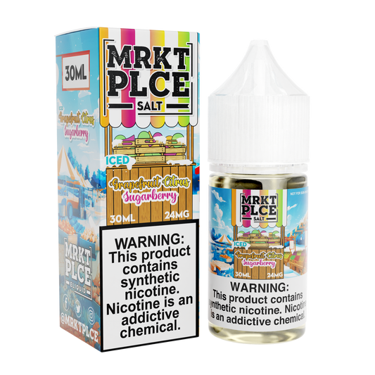 Iced Grapefruit Citrus Sugarberry by MRKT PLCE Salts 30mL with Packaging