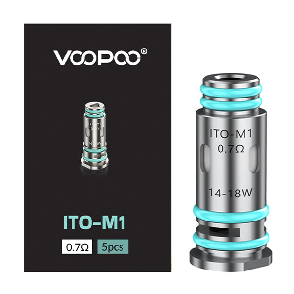Voopoo ITO Coils | 5-Pack 0.7ohm with Packaging