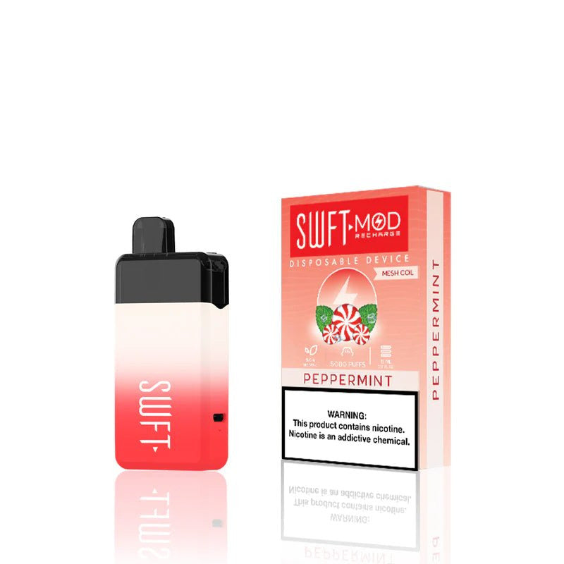 SWFT Mod Disposable | 5000 Puffs | 15mL | 50mg | Peppermint with packaging