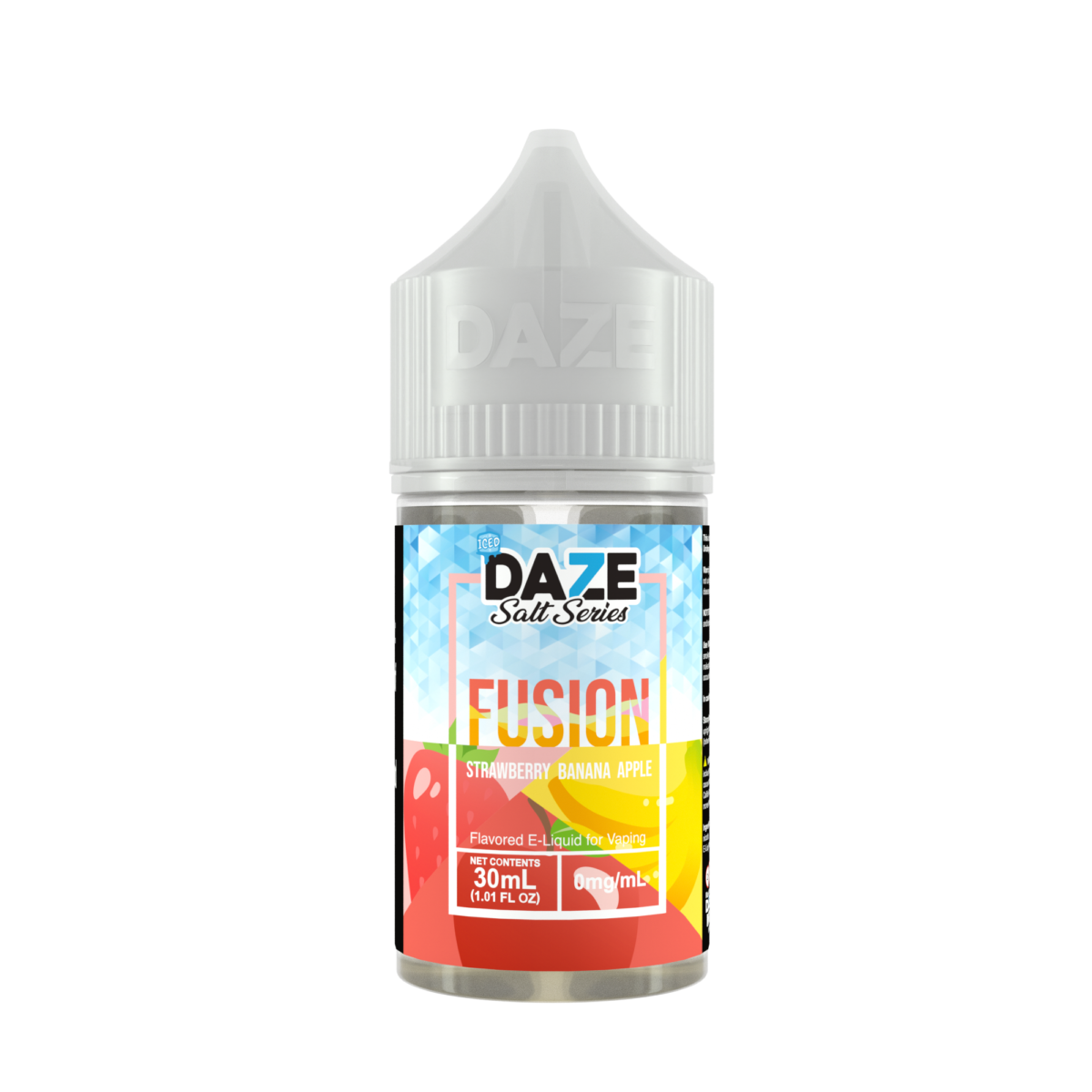 Strawberry Banana Apple Iced by 7Daze Fusion Salt 30mL bottle