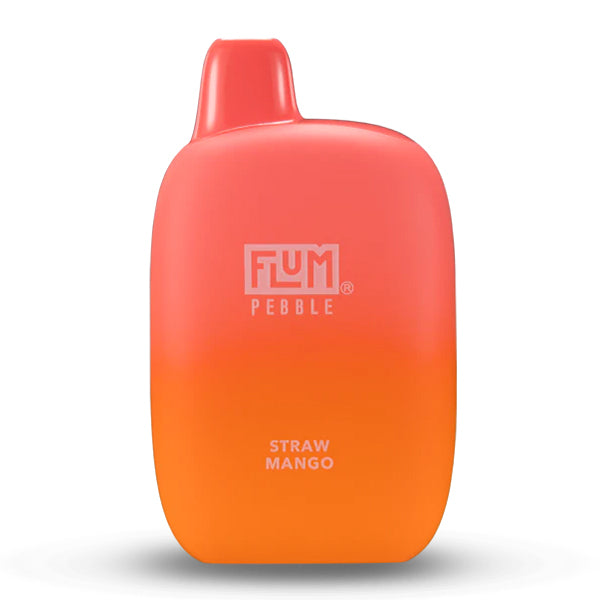 Flum Pebble Disposable | 6000 Puffs | 14mL | Straw Mango