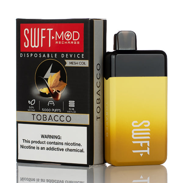 SWFT Mod Disposable | 5000 Puffs | 15mL | 50mg | Tobacco with packaging