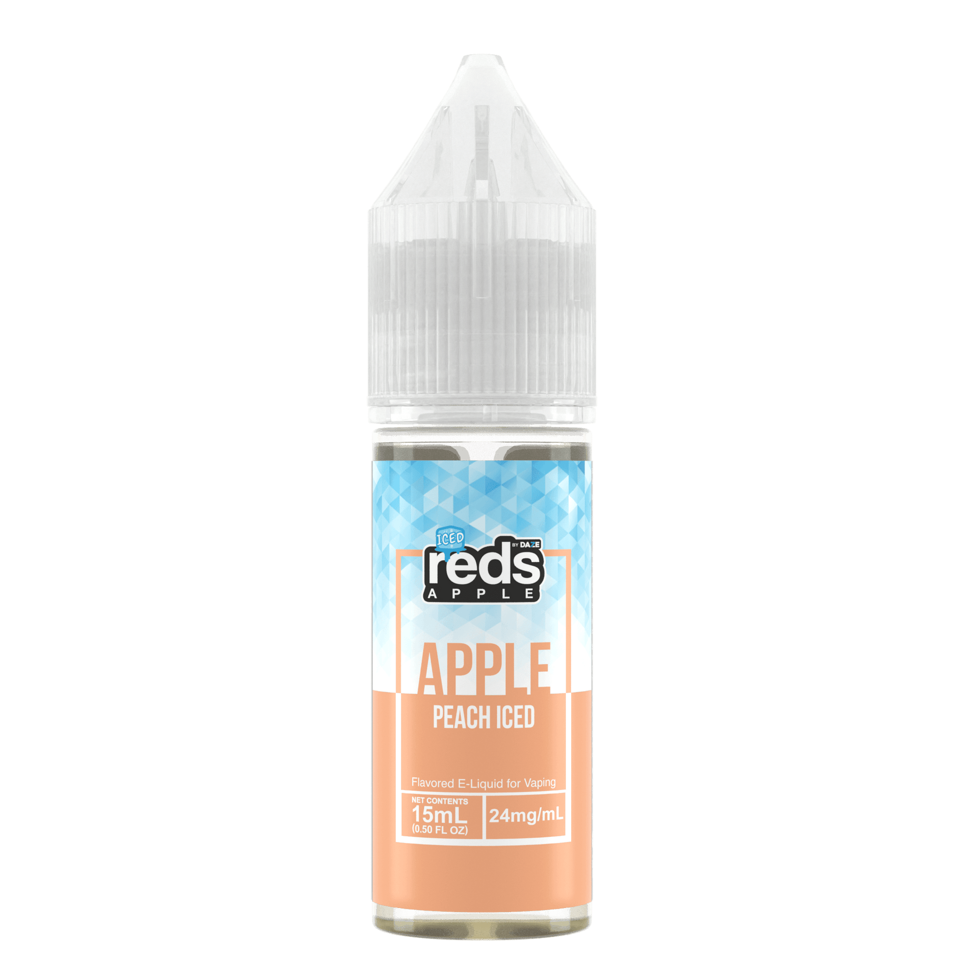 7Daze Reds Salt Series E-Liquid 15mL (Salt Nic) Peach Iced