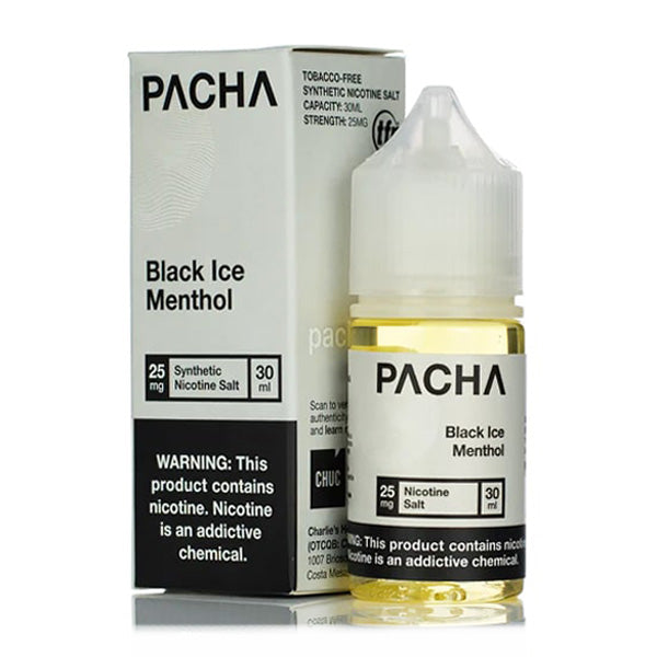 Pachamama Salts TFN | 30mL | Black Ice Menthol with packaging
