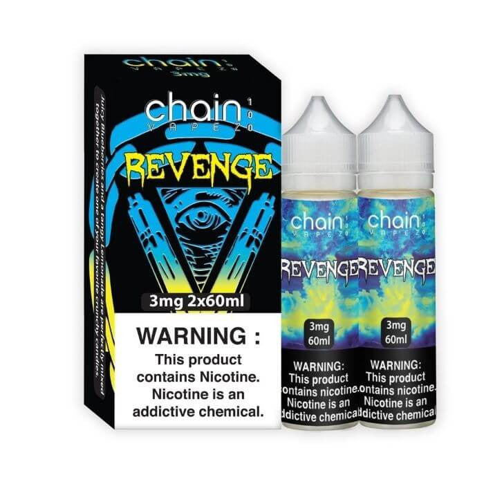 Chain Vapez Series E-Liquid | x2-60mL (120mL) | 3mg | Revenge with packaging