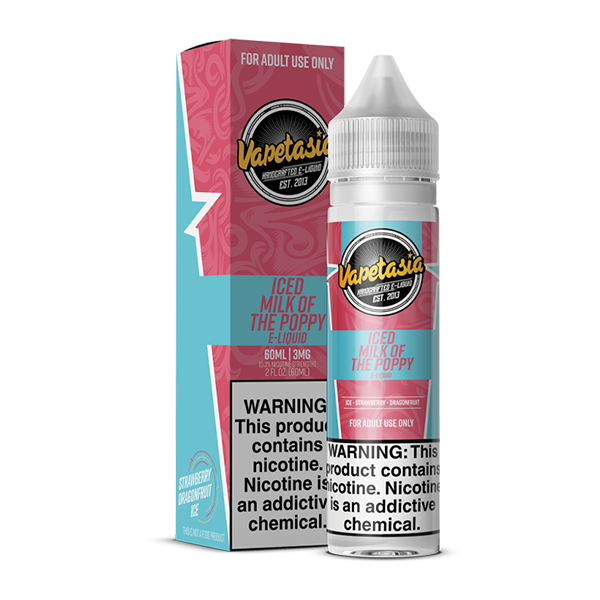 Vapetasia E-Liquid | 60mL | 3mg | Iced Milk of the Poppy with packaging