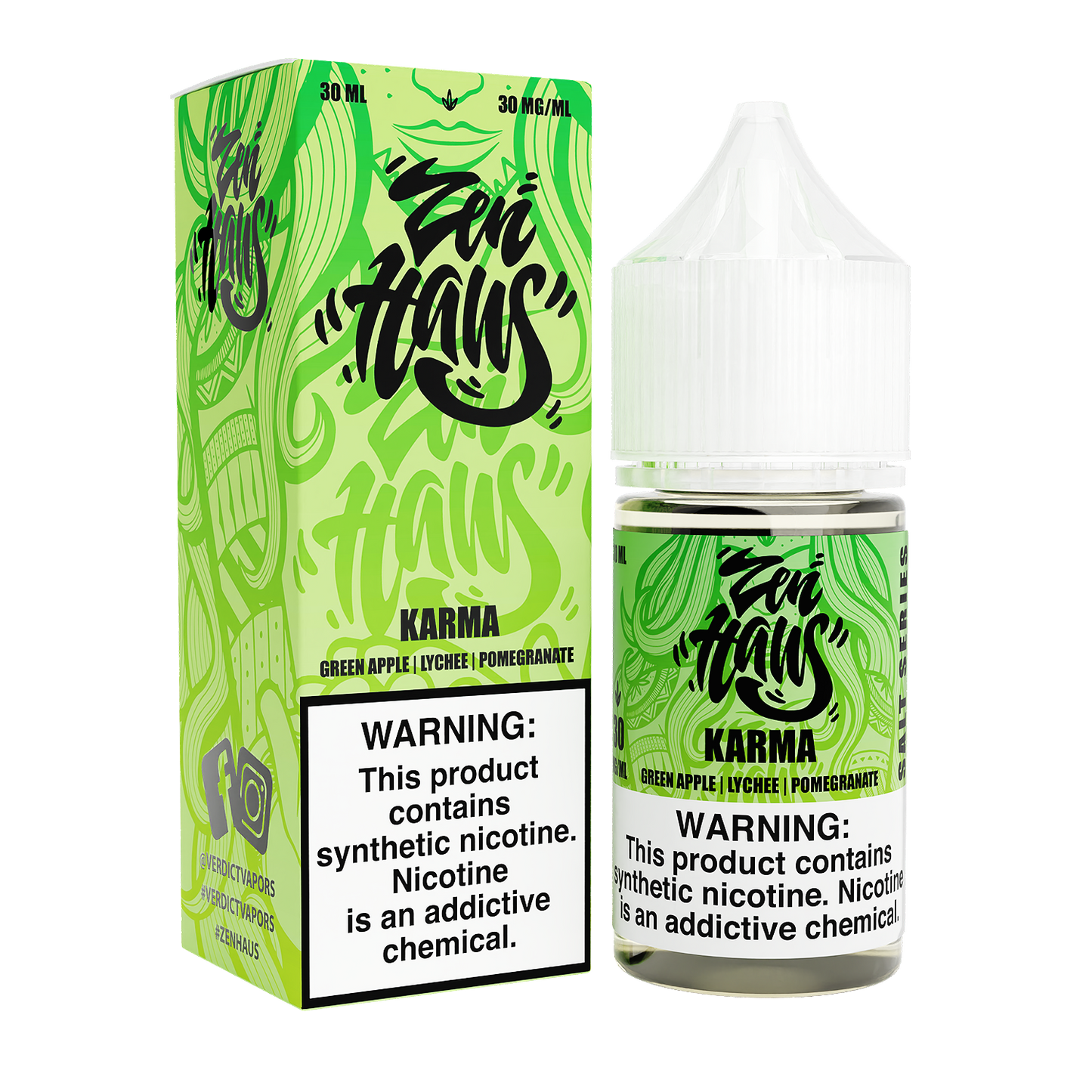 Zen Haus | Karma by Verdict | Revamped Salt Series | 30mL | 30mg | Karma with Packaging