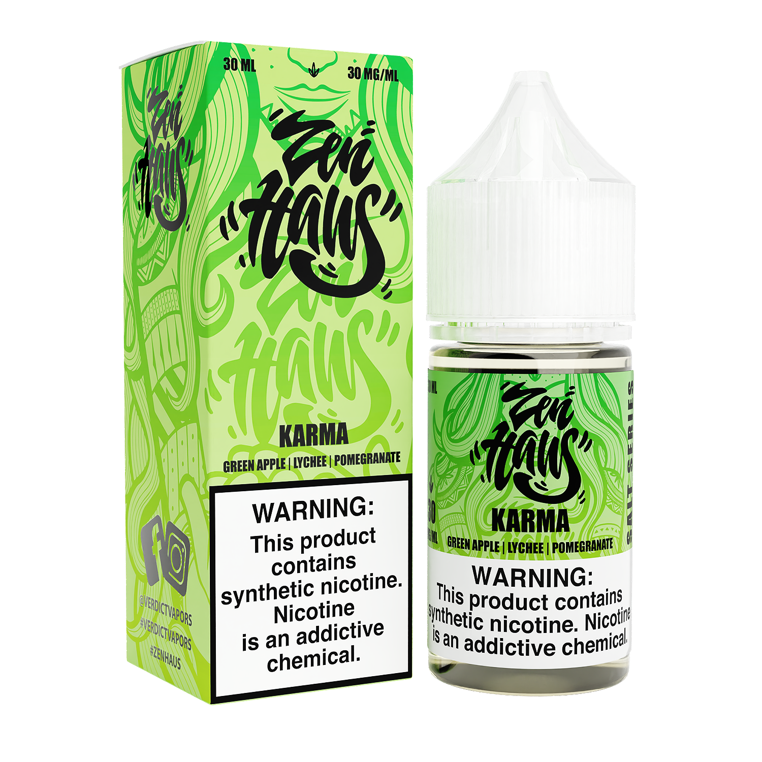 Zen Haus | Karma by Verdict | Revamped Salt Series | 30mL | 30mg | Karma with Packaging