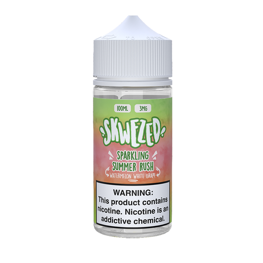 Skwezed Series E-Liquid | 100mL | 3mg | (Freebase) | Sparkling Summer Rush (Watermelon White Grape)