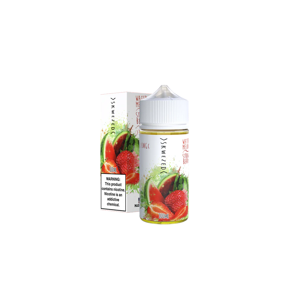 Skwezed Series E-Liquid | 100mL | 3mg | (Freebase) | Sweet Summer (Watermelon Strawberry) with packaging