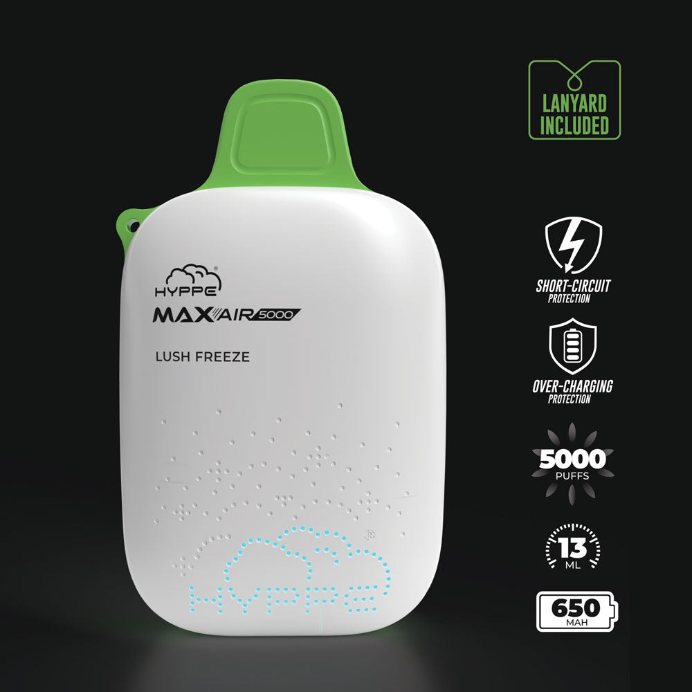 Max Air Disposable | 5000 Puffs | 13mL | 50mg | Lush Freeze
