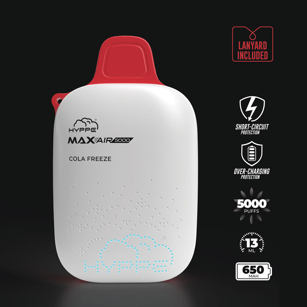 Max Air Disposable | 5000 Puffs | 13mL | 50mg | Cola Freeze