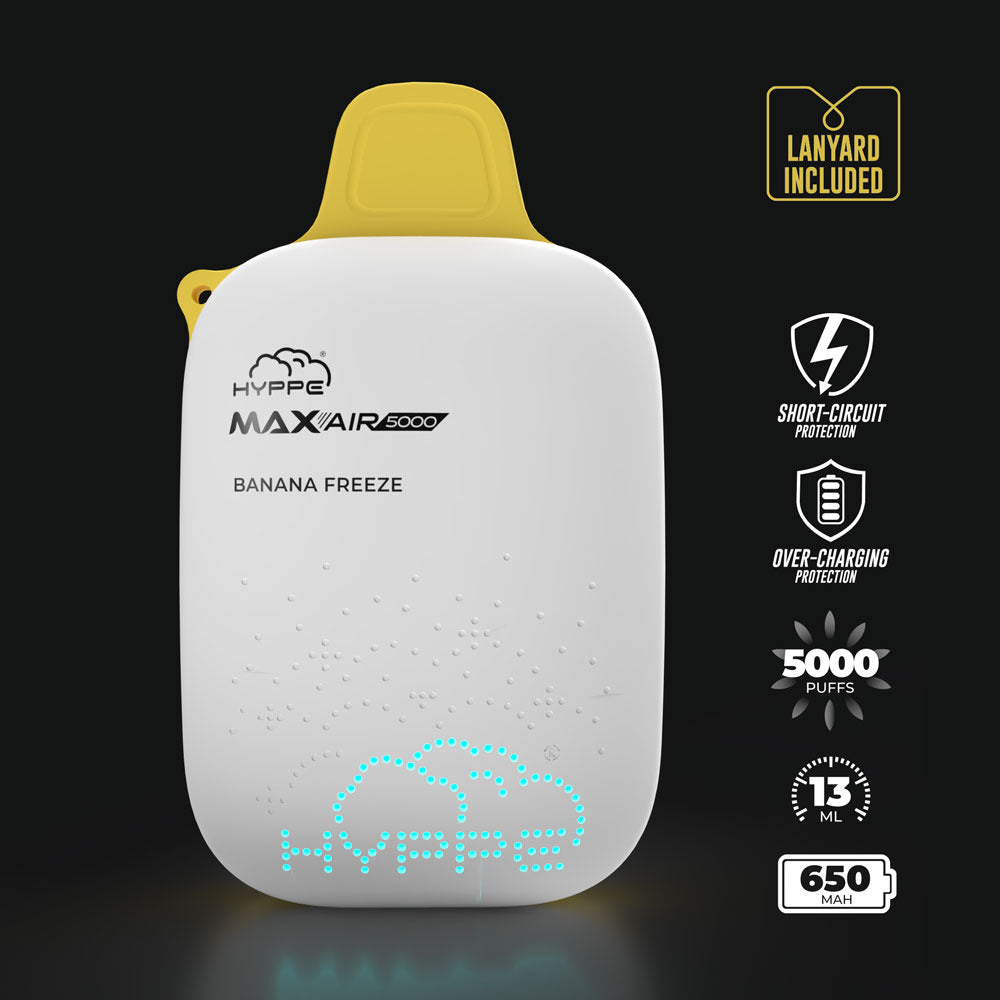 Max Air Disposable | 5000 Puffs | 13mL | 50mg | Banana Freeze