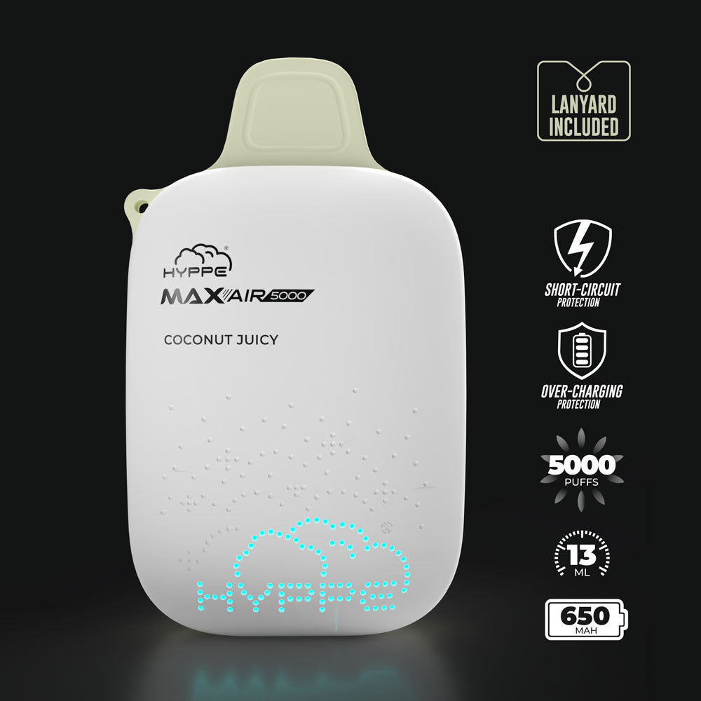 Max Air Disposable | 5000 Puffs | 13mL | 50mg | Coconut Juicy