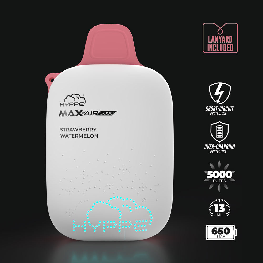 Max Air Disposable | 5000 Puffs | 13mL | 50mg | Strawberry Watermelon