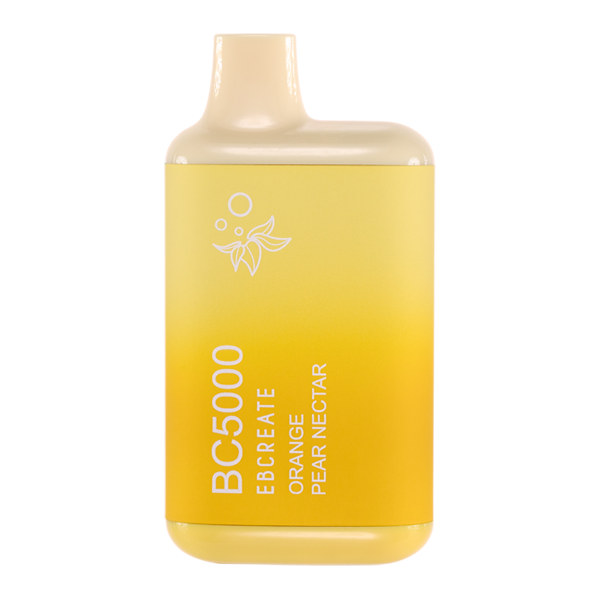BC5000 (Non Branded EBDESIGN / Branded EBCREATE) Disposable | 5000 Puffs | 9.5mL | 0% Orange Pear Nectar