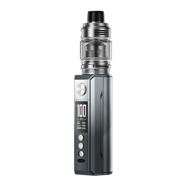 VooPoo Drag M100S Box Mod Kit Silver Black