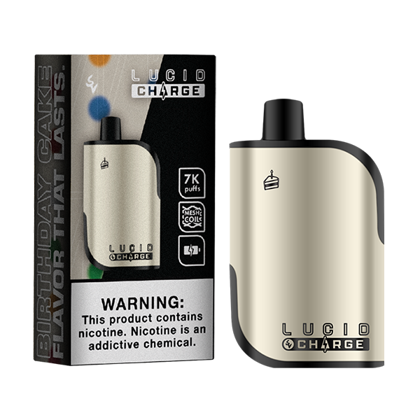 Lucid Charge Disposable | 7000 Puffs | 14mL | 50mg | Birthday Cake