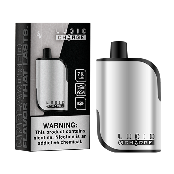 Lucid Charge Disposable | 7000 Puffs | 14mL | 50mg | Unflavored with packaging