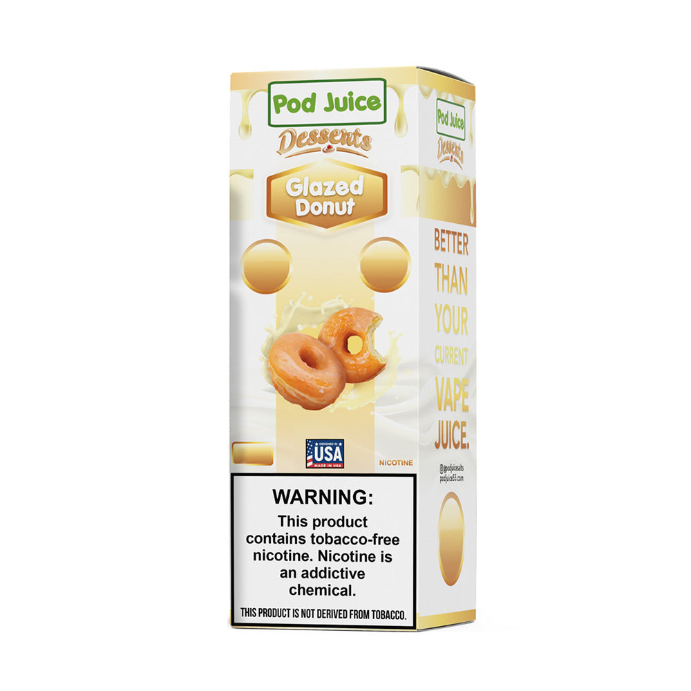 Glazed Donut by Pod Juice Salts Series 30mL 20mg Bottle packaging