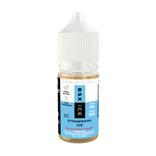 GLAS BSX TFN Salt Series E-Liquid | 50mg | 30mL | (Salt Nic) | Strawnana Ice