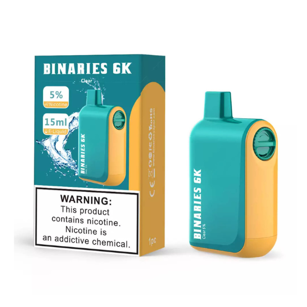 HorizonTech - Binaries Cabin Disposable | 6000 puffs | 15mL | Clear with Packaging