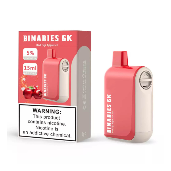 HorizonTech - Binaries Cabin Disposable | 6000 puffs | 15mL Red Fuji Apple Ice with Packaging