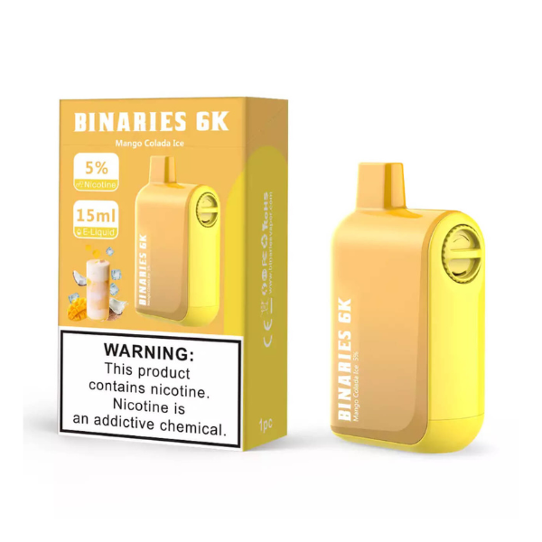 HorizonTech - Binaries Cabin Disposable | 6000 puffs | 15mL Mango Colada Ice with Packaging