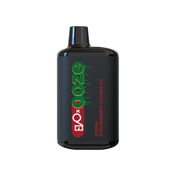 EVO x Ooze Bar Disposable ET5000 | 5000 Puff | 13mL | 5% | Strawberry Lychee