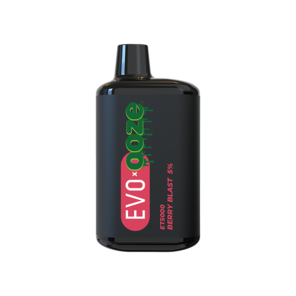 EVO x Ooze Bar Disposable ET5000 | 5000 Puff | 13mL | 5% | Berry Blast