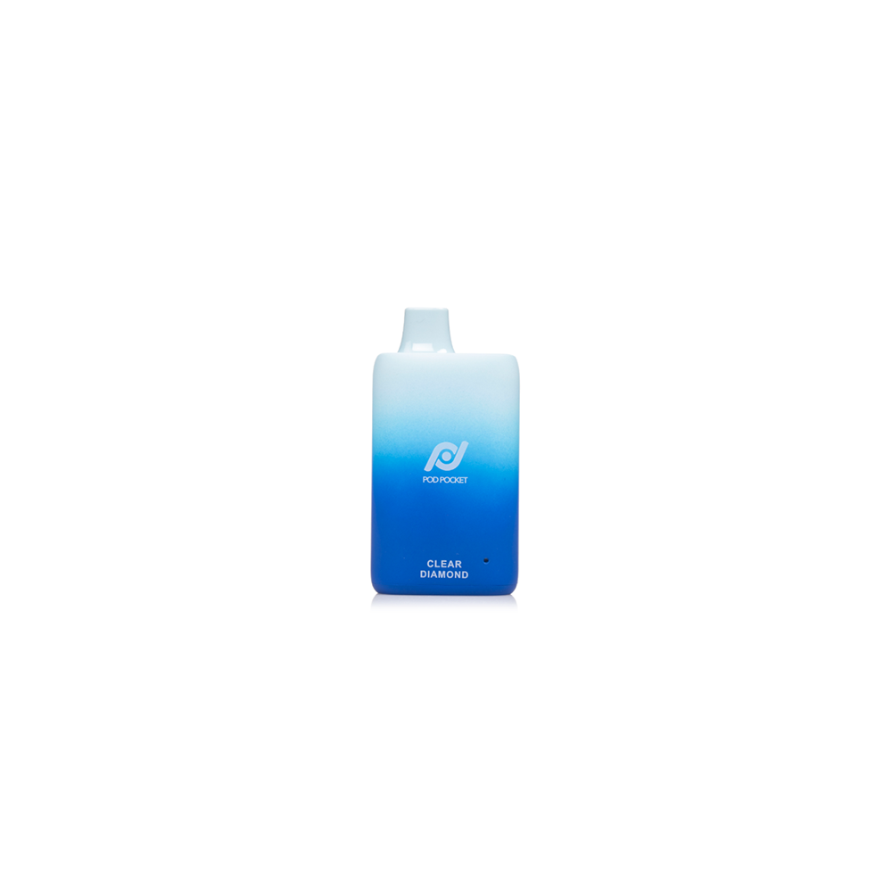 Pod Pocket Disposable | 7500 Puffs | 14mL | 50mg | Clear Diamond