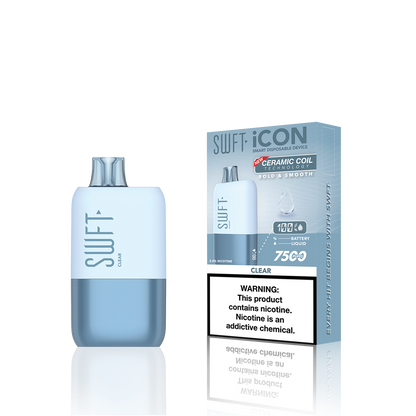 SWFT Icon Disposable | 7500 Puffs | 17mL |  Clear with Packaging