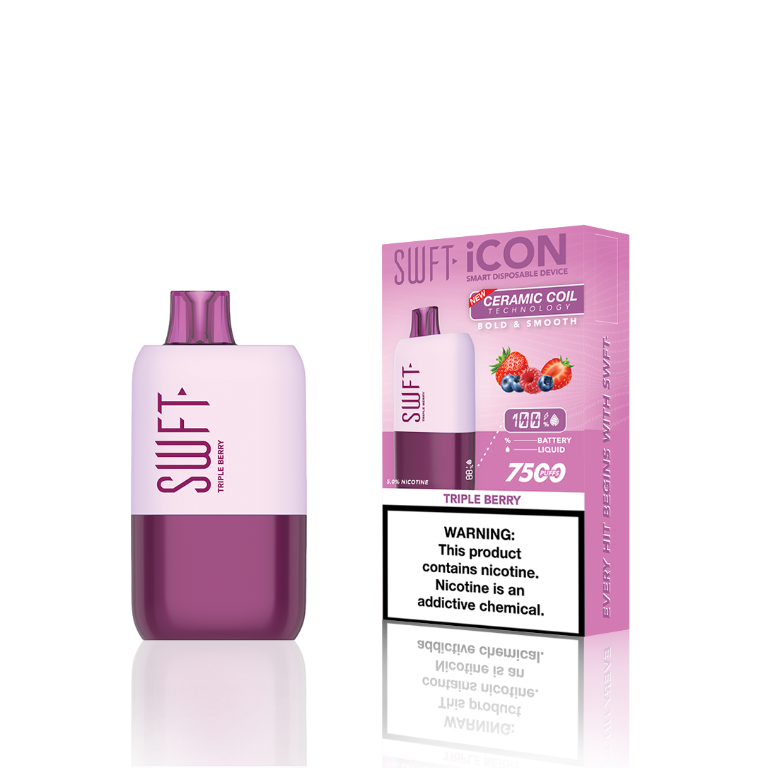 SWFT Icon Disposable | 7500 Puffs | 17mL | Triple Berry with Packaging