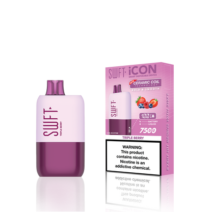 SWFT Icon Disposable | 7500 Puffs | 17mL | Triple Berry with Packaging