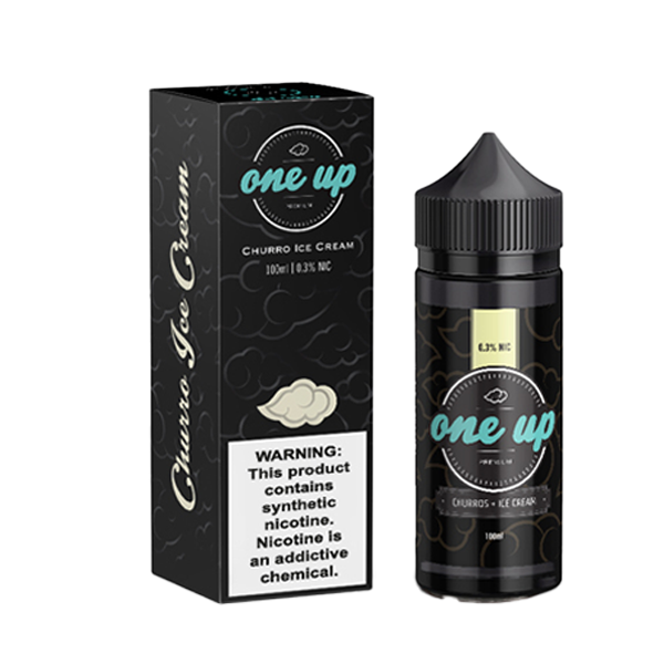 One Up TFN E-Liquid | 100mL | Freebase | Churro Ice Cream With Packaging