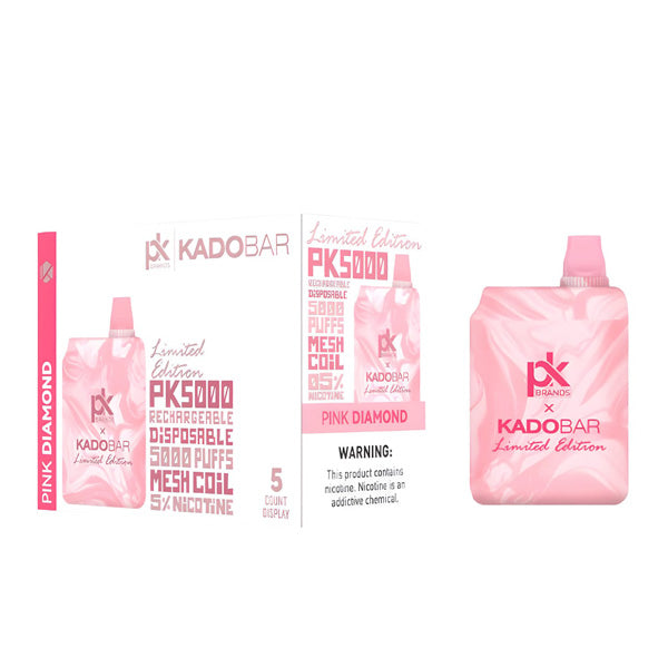 KadoBar PK5000 Disposable | 5000 Puffs | 14mL | 50mg | Pink Diamond with Packaging