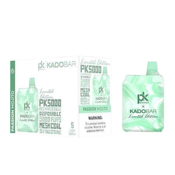 KadoBar PK5000 Disposable | 5000 Puffs | 14mL | 50mg | Passion Mojito with Packaging