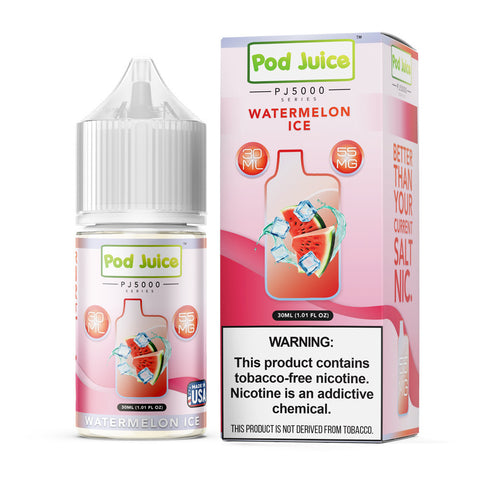Watermelon Ice by Pod Juice PJ5000 Series Salt 30mL with Packaging
