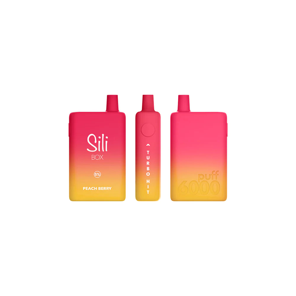 Sili Box Disposable | 6000 Puffs | 16mL | Peach Berry