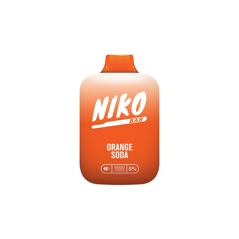 Niko Bar Disposable | 7000 Puffs | 15mL  | 50mg | Orange Soda