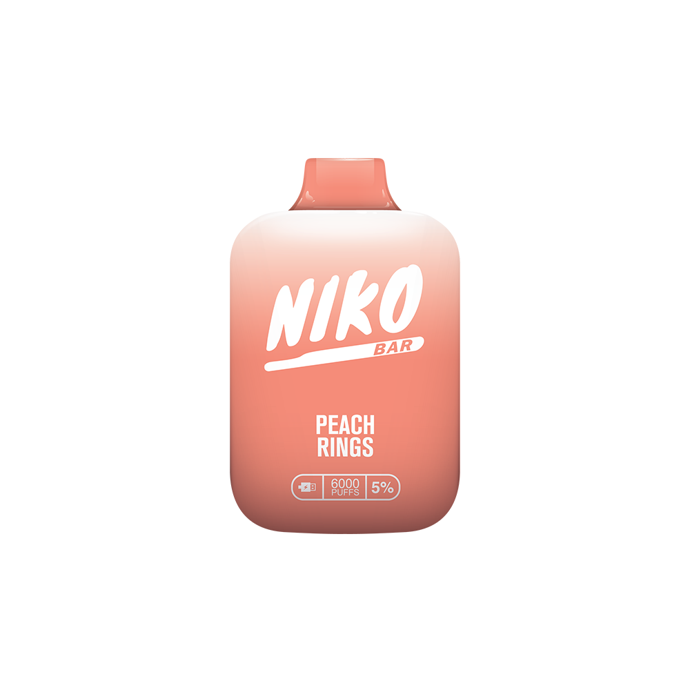 Niko Bar Disposable | 7000 Puffs | 15mL  | 50mg | Peach Rings