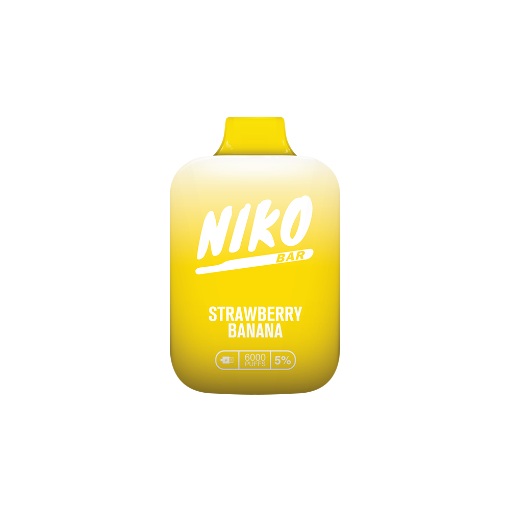 Niko Bar Disposable | 7000 Puffs | 15mL  | 50mg | Strawberry Banana