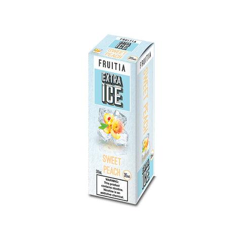 Sweet Peach by Fruitia Extra Ice 30mL Packaging
