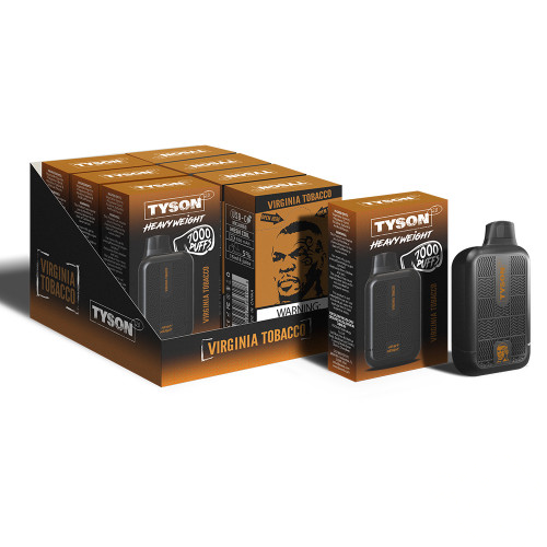 Tyson 2.0 Heavy Weight Disposable 7000 Puffs 15mL 50mg Virginia Tobacco with Packaging