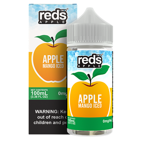 Mango Ice by 7Daze Reds 100mL 0mg bottle with Packaging