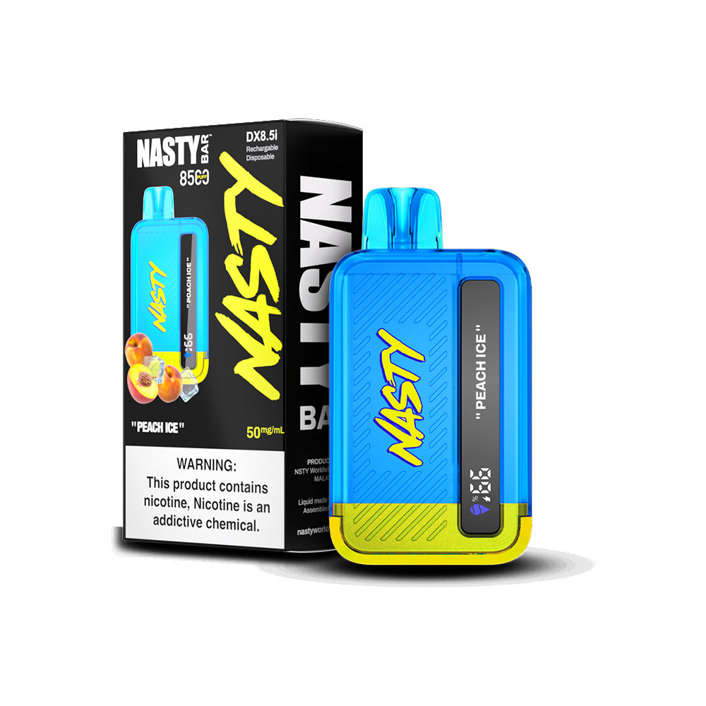 Nasty Juice Nasty Bar Disposable | 8500 Puffs | 17mL | 50mg | peach ice with packaging